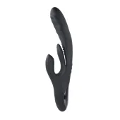 playboy pleasure rapid rabbit - wibrator potrojny, silikonowy, 10 trybow