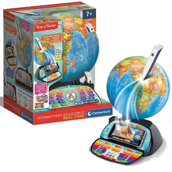 clementoni interaktywny globus eduglobus exploreglobe real time 50848 zdjęcie 1