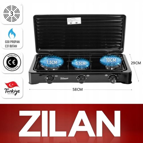 KUCHENKA GAZOWA 3 PALNIKI PRZENOŚNA + WĄŻ REDUKTOR na Arena.pl