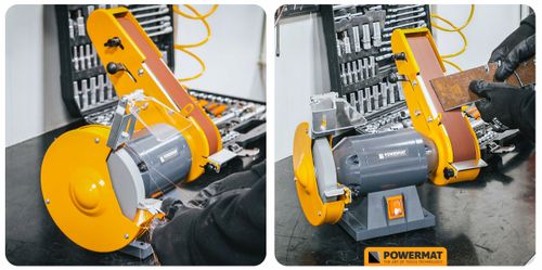 SZLIFIERKA STOŁOWA KAMIENIOWA TAŚMOWA 2W1 1850W PM-SS-1850M-2W1 na Arena.pl