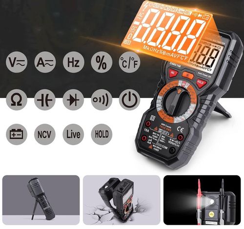 Multimetr Miernik Cyfrowy Prądu Engindot DM01M NCV LCD na Arena.pl