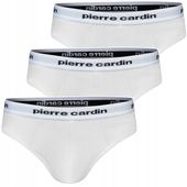 PCU102 r. L MAJTKI MĘSKIE SLIPY ORYGINALNE PIERRE CARDIN 3-pak BIAŁE