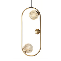 Wisząca lampa nowoczesna CGGRANDE50 do sypialni mosiądz