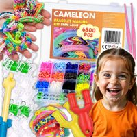 GUMKI DO ROBIENIA BRANSOLETEK KREATYWNY ZESTAW NA PREZENT XXL 6800 SZTUK