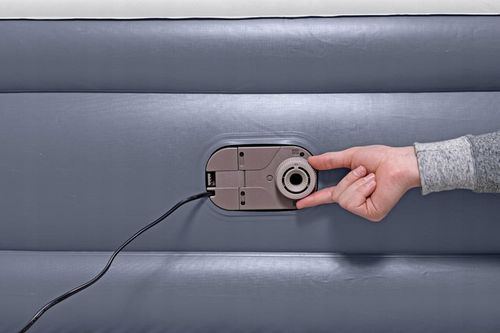 Dmuchany dla 2 osób dwuosobowy wysoki 200x150 wbudowaną pompką elektryczną na Arena.pl