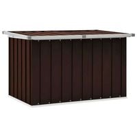 Skrzynia ogrodowa do przechowywania, brązowa, 109x67x65 cm