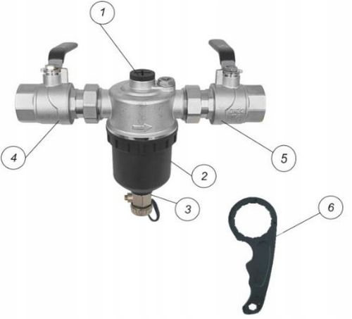 FILTR MAGNETYCZNY SEPARATOR ZANIECZYSZCZEŃ 11/4" DO INSTALACJI CO 5/4" DN32 na Arena.pl