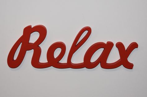 Napis 3D  Relax