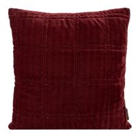 POSZEWKA KWADRATY WELUR VELVET 45X45 RUDA CEGLANA