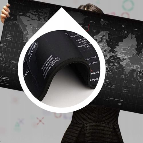 Podkładka pod mysz i klawiaturę mata na biurko DUŻA 100x50cm GAMINGOWA xxl na Arena.pl