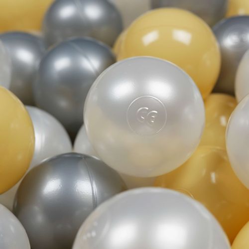 Kulki do zabawy ø7cm 50szt perłowe, srebrne, beżowe na Arena.pl