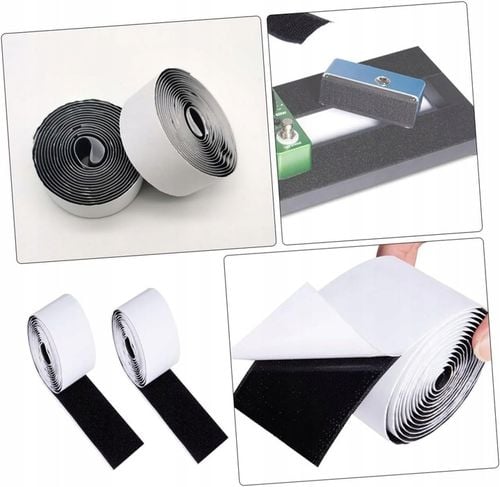 RZEPY DO PANELI TAPICEROWANYCH RZEP MONTAŻOWY SAMOPRZYLEPNY 10m MOCNY na Arena.pl