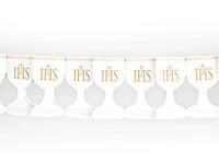 girlanda komunijna papierowa Kielich biały 3m | GRB4