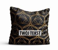 Poduszka Dekoracyjna GEOMETRYCZNA  z Twoim napisem G31