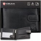 PORTFEL Męski Skórzany Antykradzieżowy OCHRONA Karty RFID - KORUMA