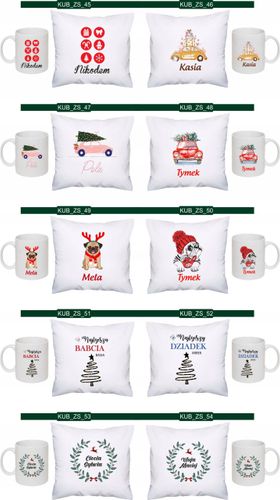 PODUSZKA+KUBEK zestaw prezent Święta Mikołajki na Arena.pl