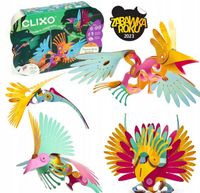 CLIXO CL-0149 Tropikalne Ptaki Kretywne magnetyczne klocki konstrukcyjne