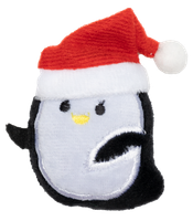 Pluszowa zabawka dla kota świąteczny pingwin z kocimiętką 5x9,5cm UNIQ PETS