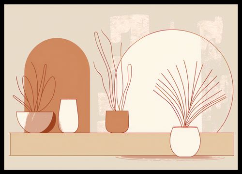 Plakat 59,4x42cm Widok Roślin na Arena.pl