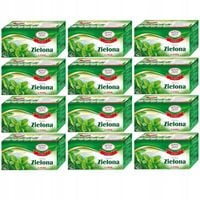 Malwa Herbata Zielona z miętą 40 g (20 x 2 g) x 12 sztuk