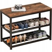 Duża szafka na buty z siedziskiem retro 62 cm