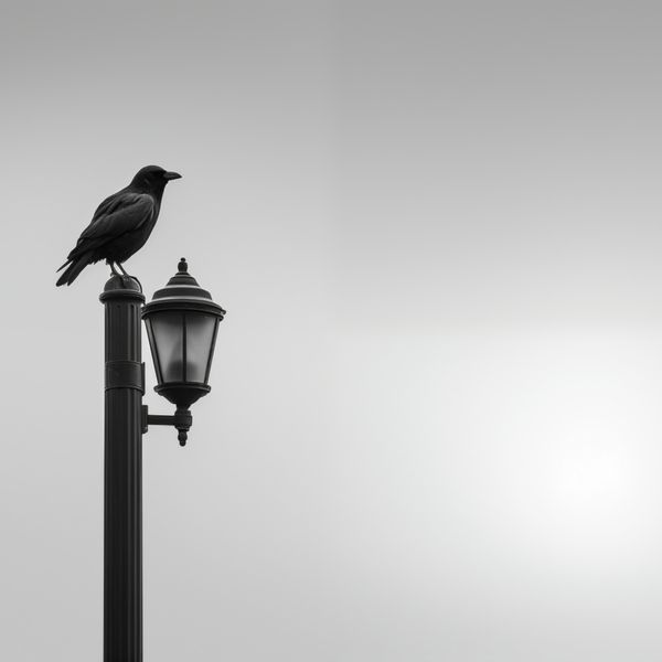 Plakat 20x20cm Samotny Postój Kruka zdjęcie 1