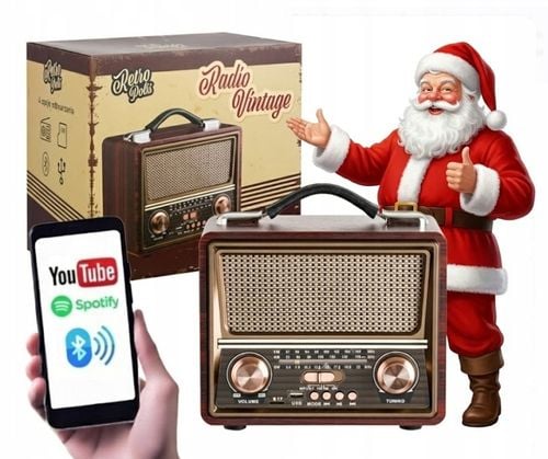 Radio sieciowo-bateryjne AM FM SW Retropolis Seattle Bluetooth USB na Arena.pl