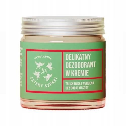 CZTERY SZPAKI Delikatny dezodorant w kremie Truskawka i Werbena, 60ml na Arena.pl
