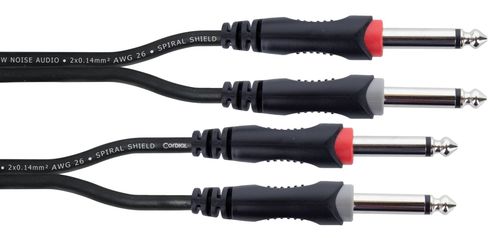 Kabel przewód audio sygnałowy 2x Jack 6,3 mm 6 m Cordial EU 6 PP na Arena.pl