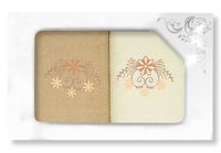 Komplet Ręczników Na Prezent 2 Częściowy Haft Wz-17748