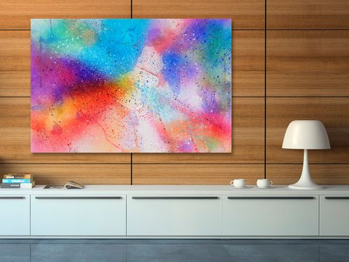 84401 Obraz na płótnie KOLORY ABSTRAKCYJNY na Arena.pl