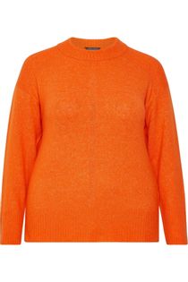 Dorothy Perkins Pomarańczowy Asymetryczny Sweter z Okrągłym Dekoltem Regular - 38 / M
