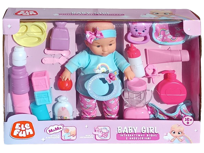 Interaktywna lalka - Bobas akcesoriami zdjęcie 5