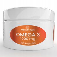 Omega 3 1000 mg EPA DHA 200 kapsułek - Naturalne kwasy tłuszczowe Olej Rybi