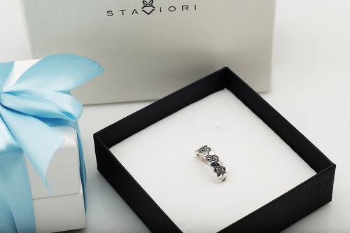 Srebrny pierścionek PDM5528 - Markazyty na Arena.pl