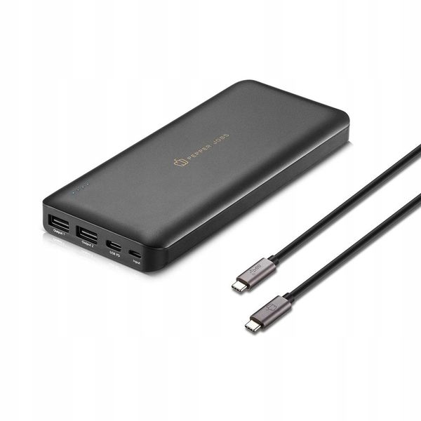 Kabel Pepper Jobs USB typ C - USB typ C 1 m czarny zdjęcie 3