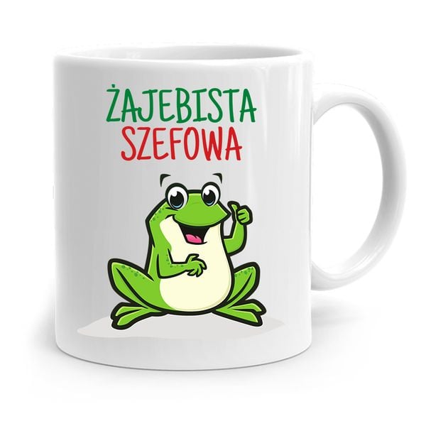 Kubek Prezent Dla Szefowej Żajebista Szefowa Z Nadrukiem Ze Zdjęciem zdjęcie 1