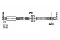 Citroen Evasion Zestaw Przewodów Hamulcowych Elastycznych Gumowych