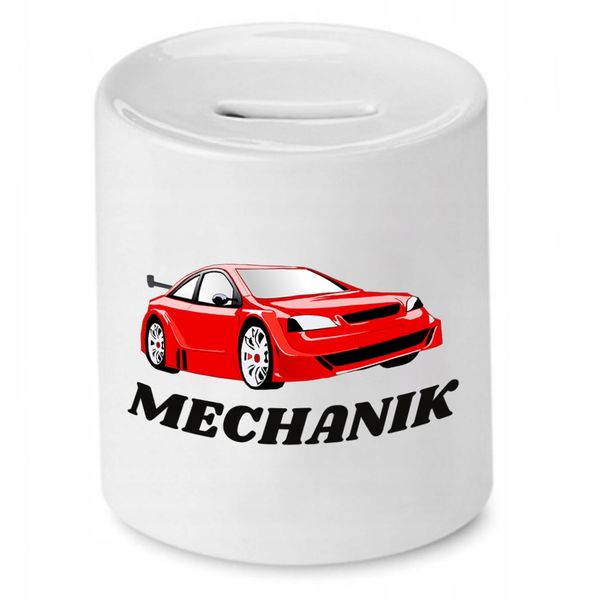 Skarbonka Dla Mechanika Mechanik Mechanic Prezent Z Nadrukiem Ze Zdjęciem zdjęcie 1
