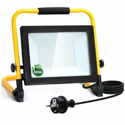 HALOGEN LED 50W Roboczy Budowlany IP65 z Uchwytem zdjęcie 1