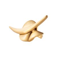 regulowany pierścionek o złoto - satynowym wykończeniu (r25/jes/99au p.mat)