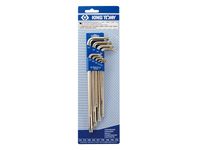 komplet imbusów torx extra długie 9 sztuk t10 - t50 - ky20319pr