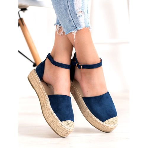 Granatowe Espadryle Na Platformie r.40 na Arena.pl