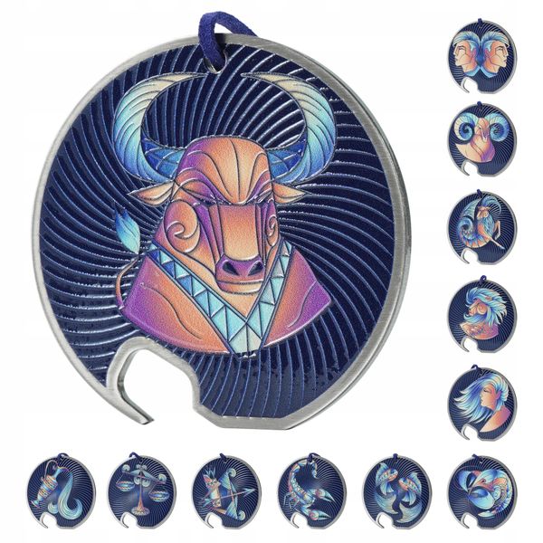 OTWIERACZ STALOWY DO BUTELEK KAPSLI ZODIAK BYK zdjęcie 1