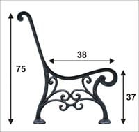 noga do ławki - parkowa - noga par3