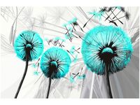 120CM 80CM OBRAZ ŚCIENNY DMUCHAWCE TURKUSIE