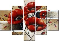 70 100CM OBRAZ 5 ELEM POLNE MAKI DRUK PŁÓTNO