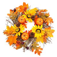 WIANEK NA DRZWI JESIENNY STROIK WIENIEC NA GRÓB CMENTARZ JESIENNA DEKORACJA