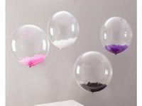 balon przezroczysty  z piórkiem   Q1710219167