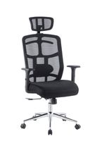 Regulowany Fotel Biurowy Techly, Wentylowane oparcie, Zagłówek 105728